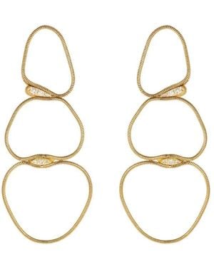 Fernando Jorge 18K Fluid Diamond Earrings - White
