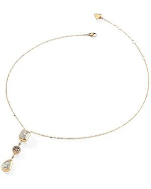 Guess 4G Charm Necklace - White