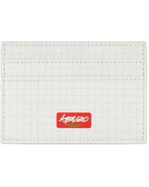 KENZO X Futura 2000 Grid-Print Cardholder - White