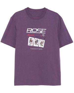 Martine Rose Playing-Cards T-Shirt - Purple