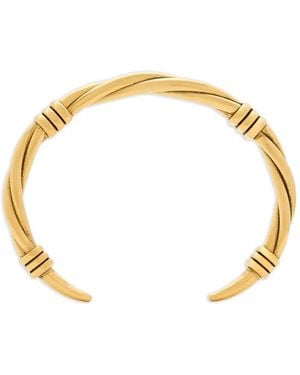 Saint Laurent Twisted-Wire Cuff Bracelet - Metallic