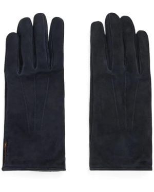 Moorer Press-Stud Gloves - Black