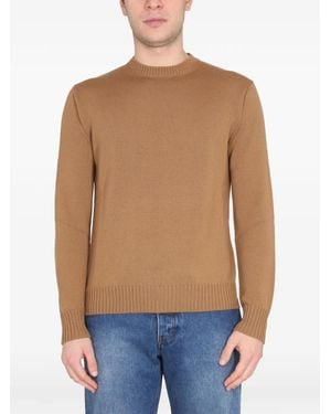 Ballantyne Ribbed-Knit Sweater - Blue