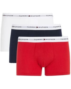 Tommy Hilfiger Logo-Waistband Boxers (Pack Of Three) - Red