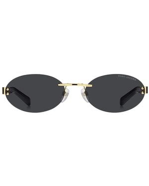 Marc Jacobs Rimless Oval-Frame Sunglasses - White