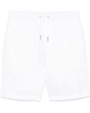 Billionaire Logo-Embroidered Shorts - White