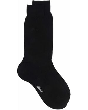 Brioni Calzini Con Stampa - Nero