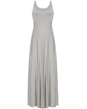 Adam Lippes Linda Scoop-Neck Dress - White