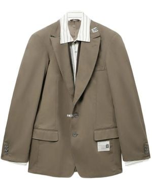 Maison Mihara Yasuhiro Veste À Simple Boutonnage - Neutre