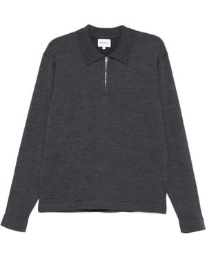 Norse Projects ジップ ポロシャツ - ブラック