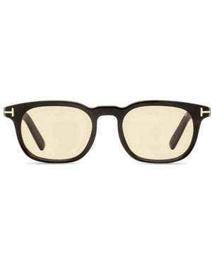 Tom Ford Alternative Fit Rectangular-Frame Sunglasses - Black