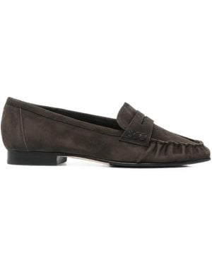 Aeyde Aldous Suede Penny Loafers - Braun