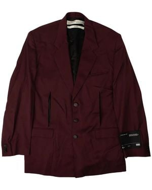 Off-White c/o Virgil Abloh Single-Breasted Blazer - Red