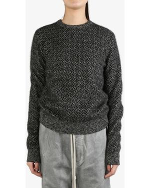 Frenckenberger Chevron-Pattern Sweater - Grigio