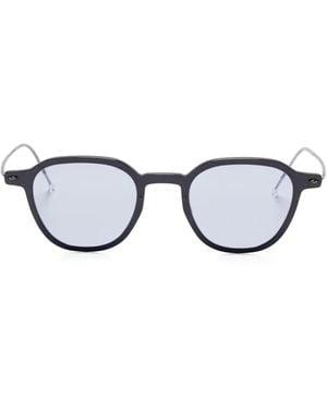 Lindberg 8348 Titanium Round-frame Sunglasses - Black