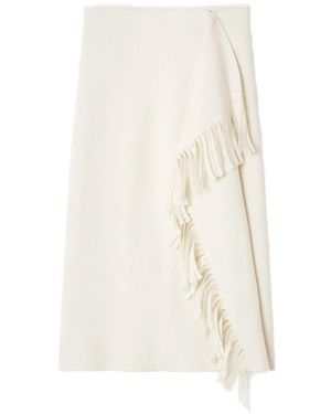 Lanvin Fringed Skirt - White
