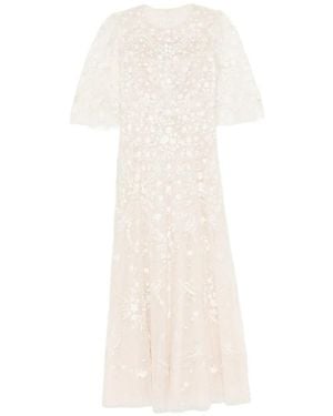 Needle & Thread Laurel Grace Ankle Dress - White