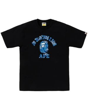 A Bathing Ape Palm Resort Camo University T-Shirt - Black