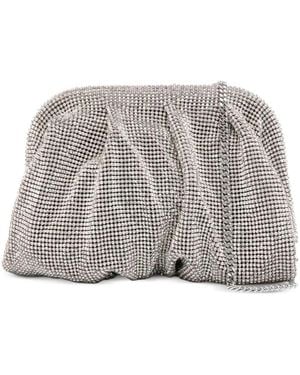 Benedetta Bruzziches La Petite Venus Crystal-Embellished Clutch Bag - Grey