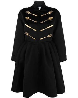 Moschino Hardware-Detail Flared Dress - Black