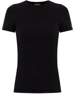 MM6 by Maison Margiela Ribbed T-Shirt - Black