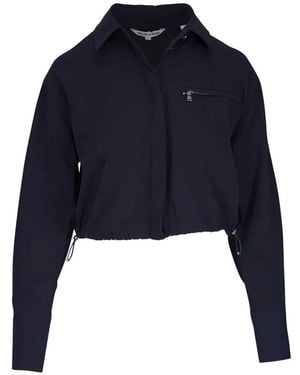 Veronica Beard Drawstring Collection Shirt - Blue