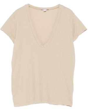 James Perse V-Neck T-Shirt - Natural