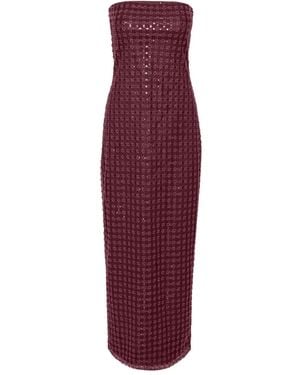 ROTATE BIRGER CHRISTENSEN Vestido largo con lentejuelas - Morado