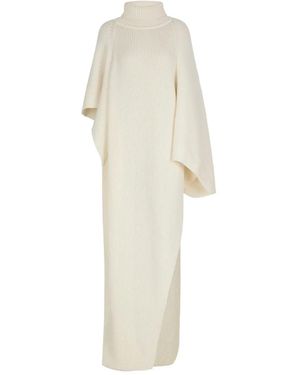 Balmain Asymmetrische Gebreide Cape - Wit