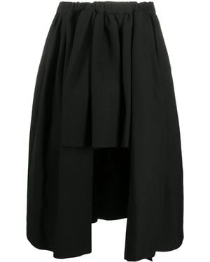 Comme des Garçons Jupe Ãvasãe Ã Design Asymãtrique - Noir
