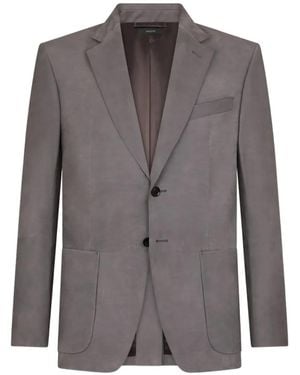 Tom Ford Pocket Button Blazer - Grey