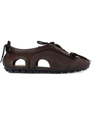 Simone Rocha Cutout Ballerina Sneakers - Brown
