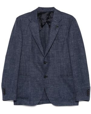 Lardini Single-Breasted Blazer - Blue
