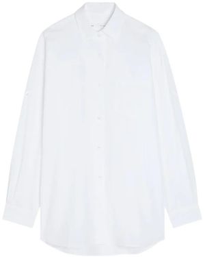 Agolde Camisa De Manga Vuelta - Blanco