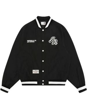 Aape By A Bathing Ape Logo-Detail Bomber Jacket - Black