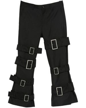 Comme des Garçons Pantalon Cargo À Taille Ceinturé - Noir