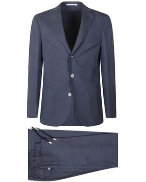 Eleventy Button Single-Breasted Blazer - Blue