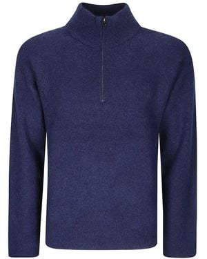 Hiking Patrol Essence Mohair-Blend Jumper - Blue