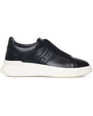 Hogan Leather Sneakers - Blue