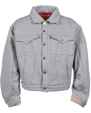 PDF Flap-Pockets Jacket - Grey