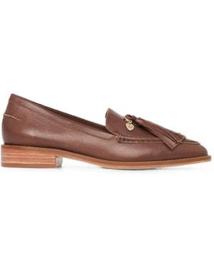 Cinq À Sept Mocassins Remi En Cuir À Pampilles - Brown
