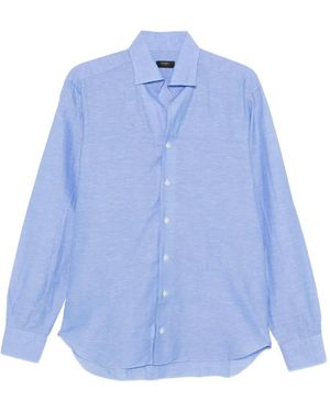 Barba Napoli Long-Sleeve Shirt - Blue