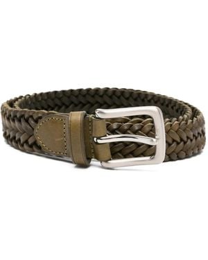 Dragon Diffusion 9Ply Polo Braided Intreccio Belt - Green