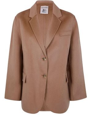Semicouture Camelia Jacke aus Wolle - Braun