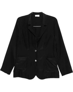 P.A.R.O.S.H. Saxon Button Patch-Pocket Blazer - Black