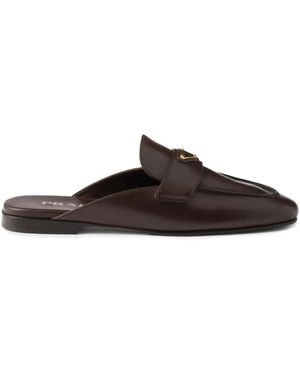 Prada Slipper aus Leder - Braun