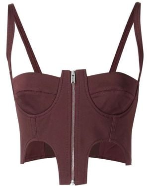 Dion Lee Double Arch Bustier Top - Purple