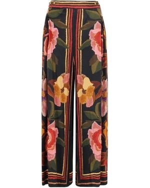 FARM Rio Hose mit Blumen-Print - Rot