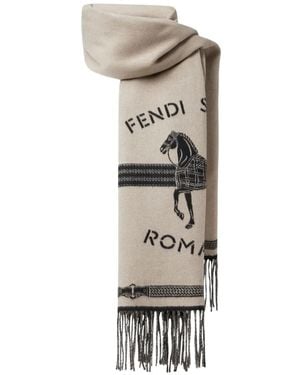 Fendi Sciarpa Selleria - Bianco