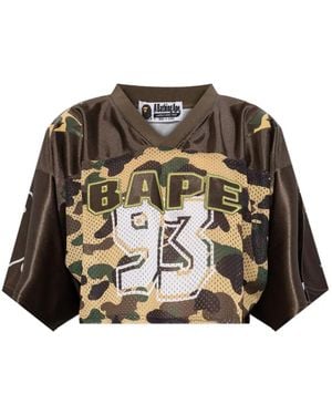 A Bathing Ape Camouflage-Print T-Shirt - Black